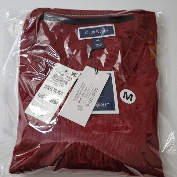 Club Room Men's Regular-Fit Solid V-Neck Sweater - Picture 4 of 4